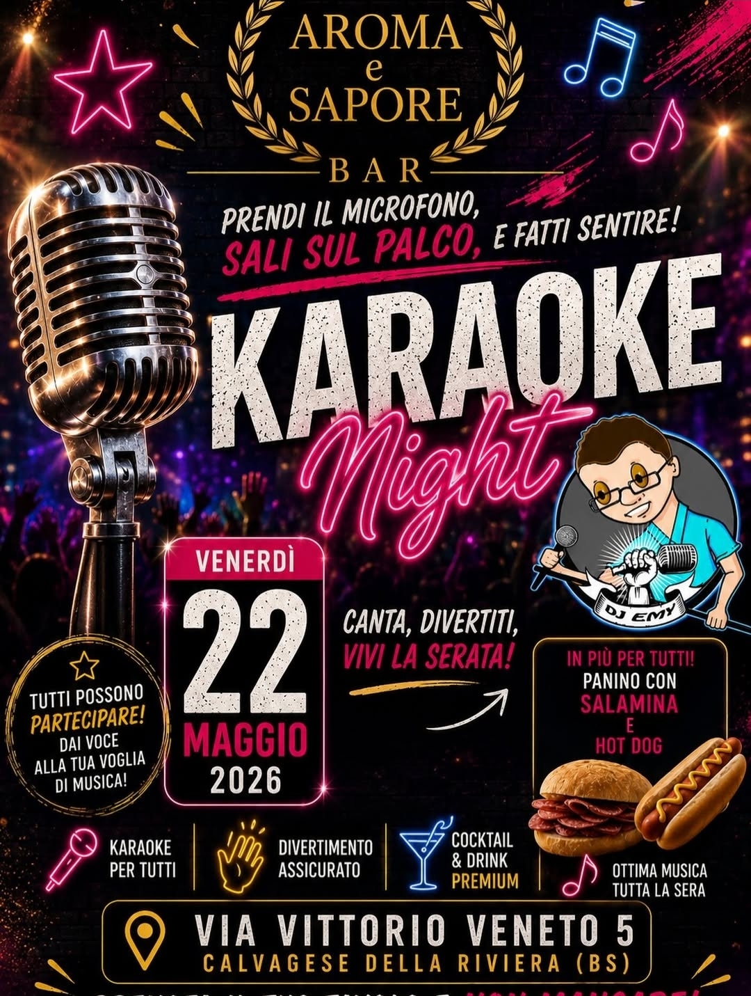 Karaoke Night da Aroma e Sapore